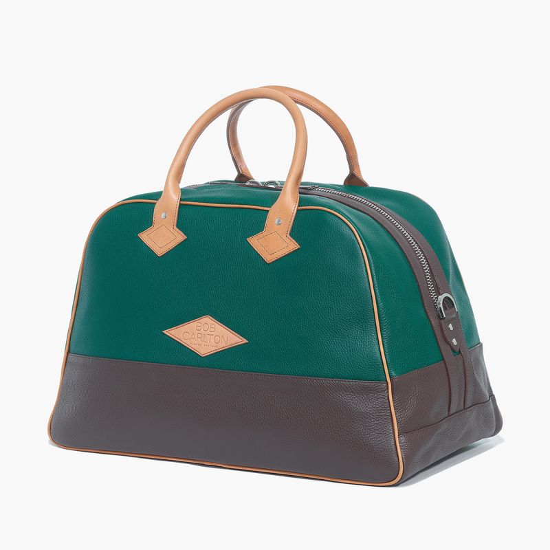 RIVIERA weekendbag grønn/sjokolade