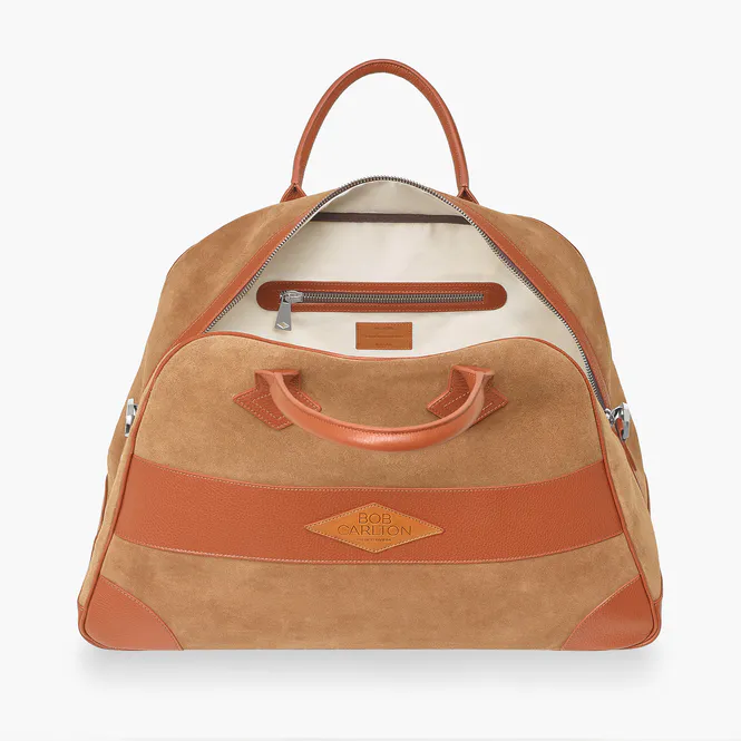 Hovedbilde RIVIERA weekendbag Semsket cognac