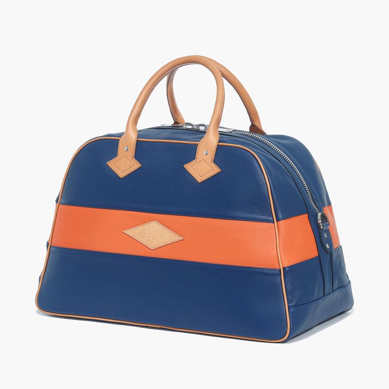 RIVIERA weekendbag marineblå/orange