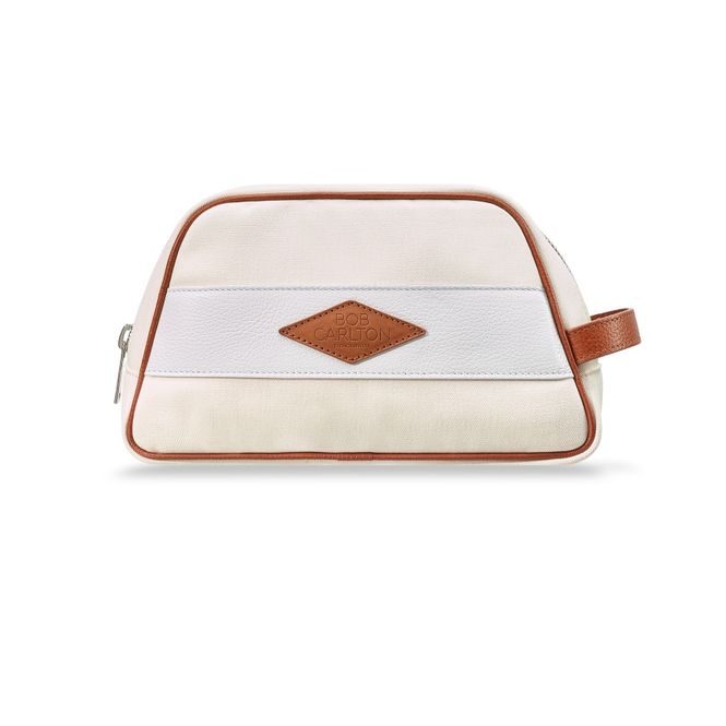 Hovedbilde Toalettveske Canvas Beige/Hvit
